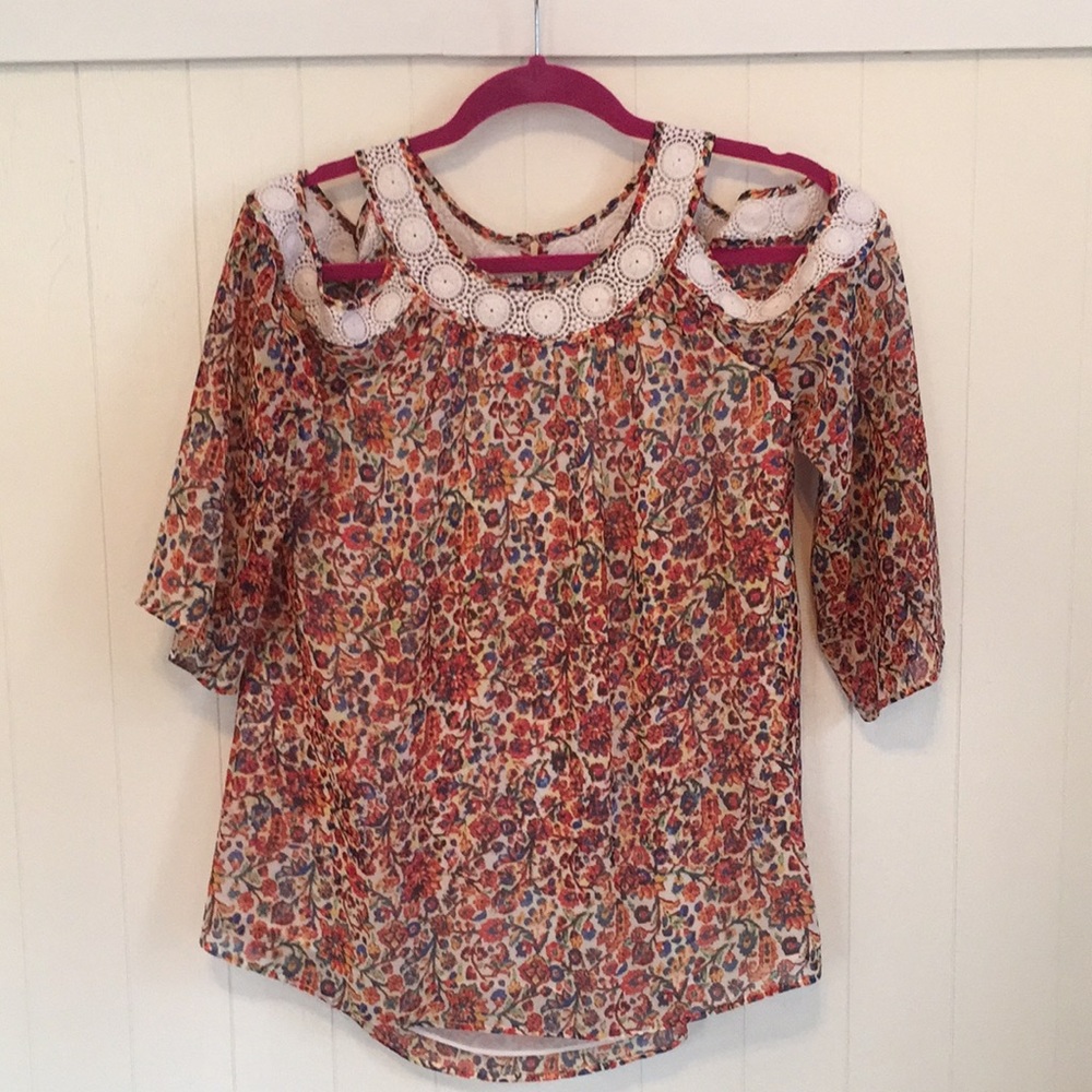 Daniel Rainn Cold-Shoulder Blouse